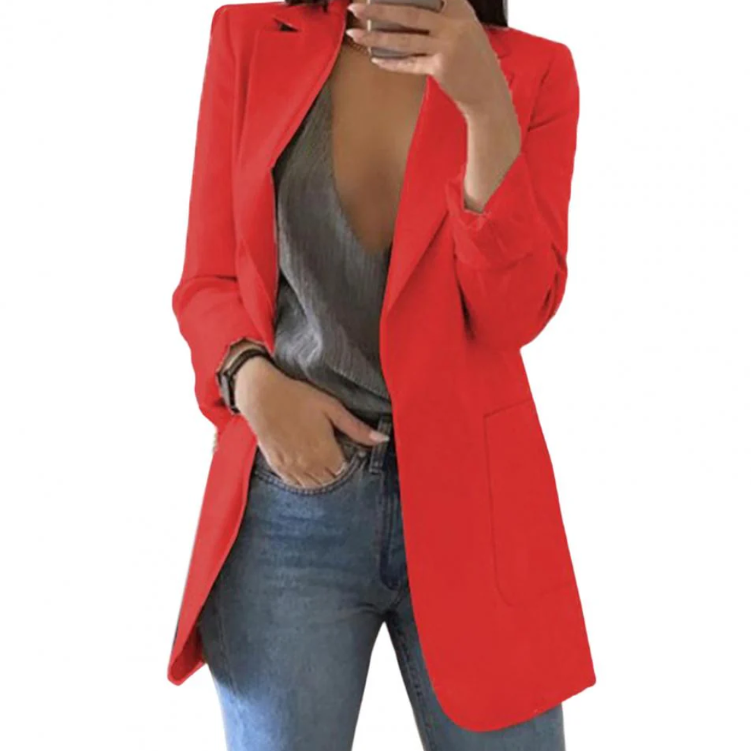 Carlotta | Blazer De Travail Elégant Pour Femme | Long