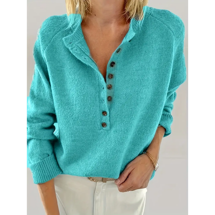 Remie | Pull Demi Bouton En Bas Pour Femme | Chaud