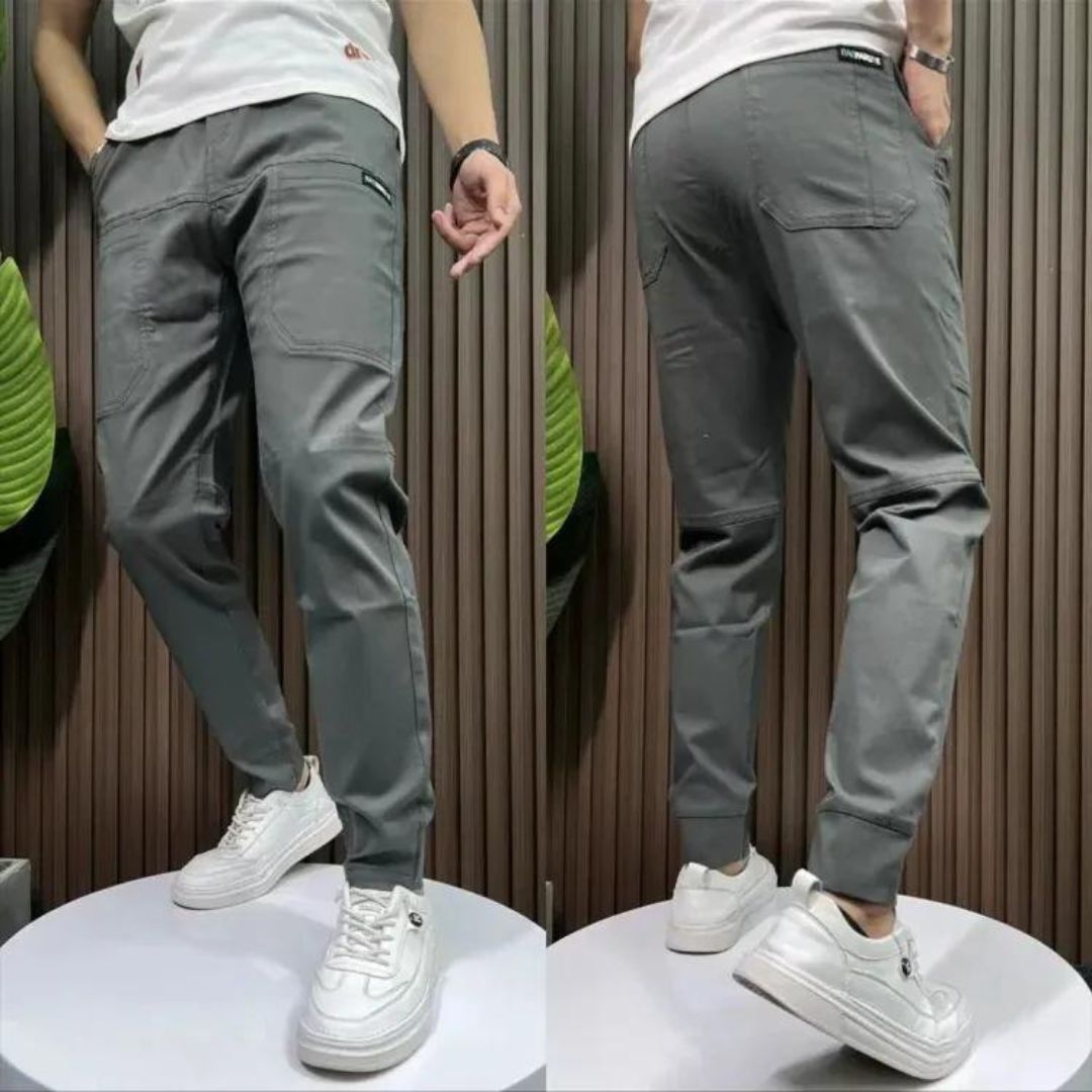 Felix - Pantalon coupe slim contemporain avec poches utilitaires