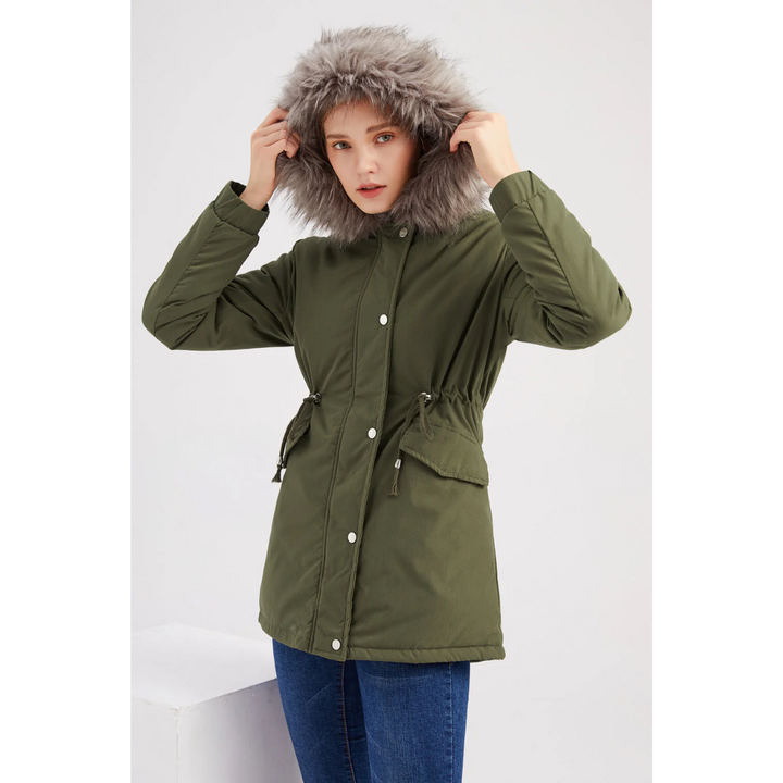 Veste Parka Boutonné En Bas Pour Femme | Longue