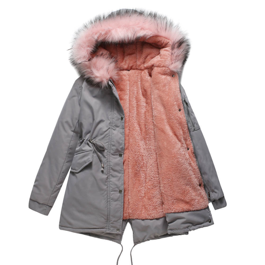 Veste Parka Boutonné En Bas Pour Femme | Longue