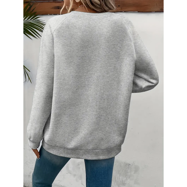 Sweatshirt Imprimé Cœur Pour Femmes | Chaud