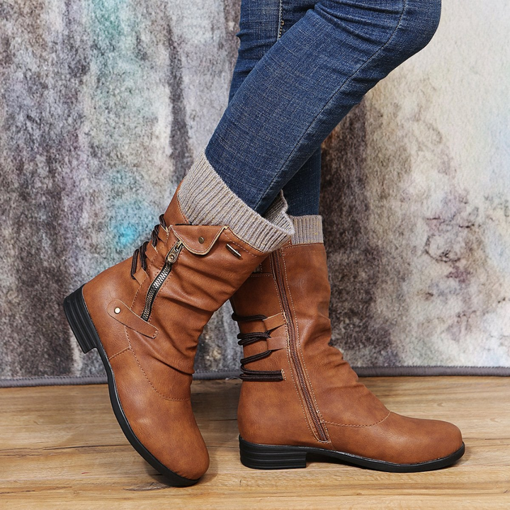 Feona | Bottes D'hiver Mi-Longues Pour Femmes | Douillettes