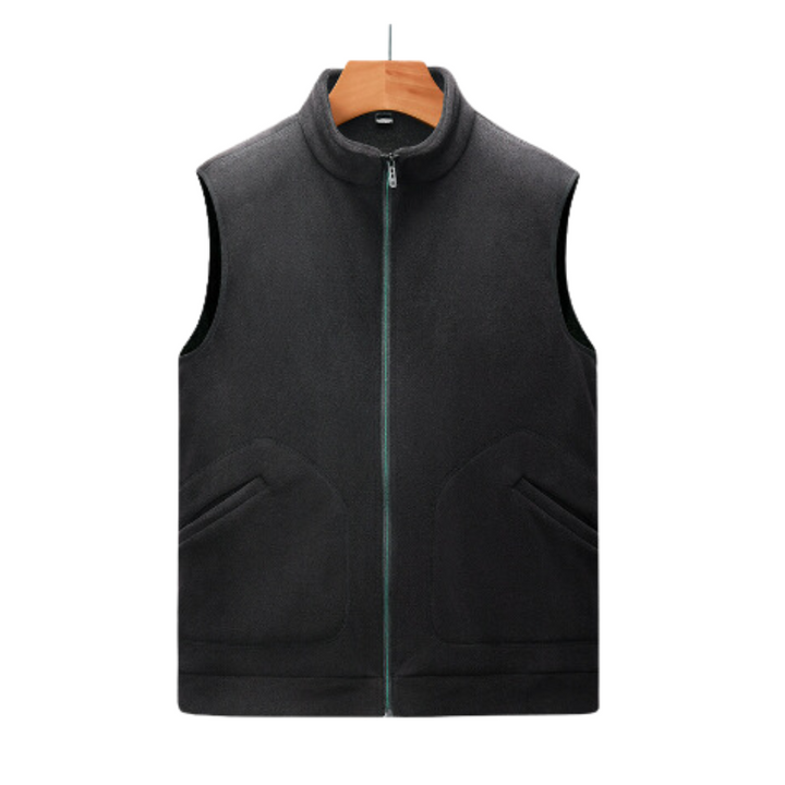 Dunhill - Gilet zippé classique en suède