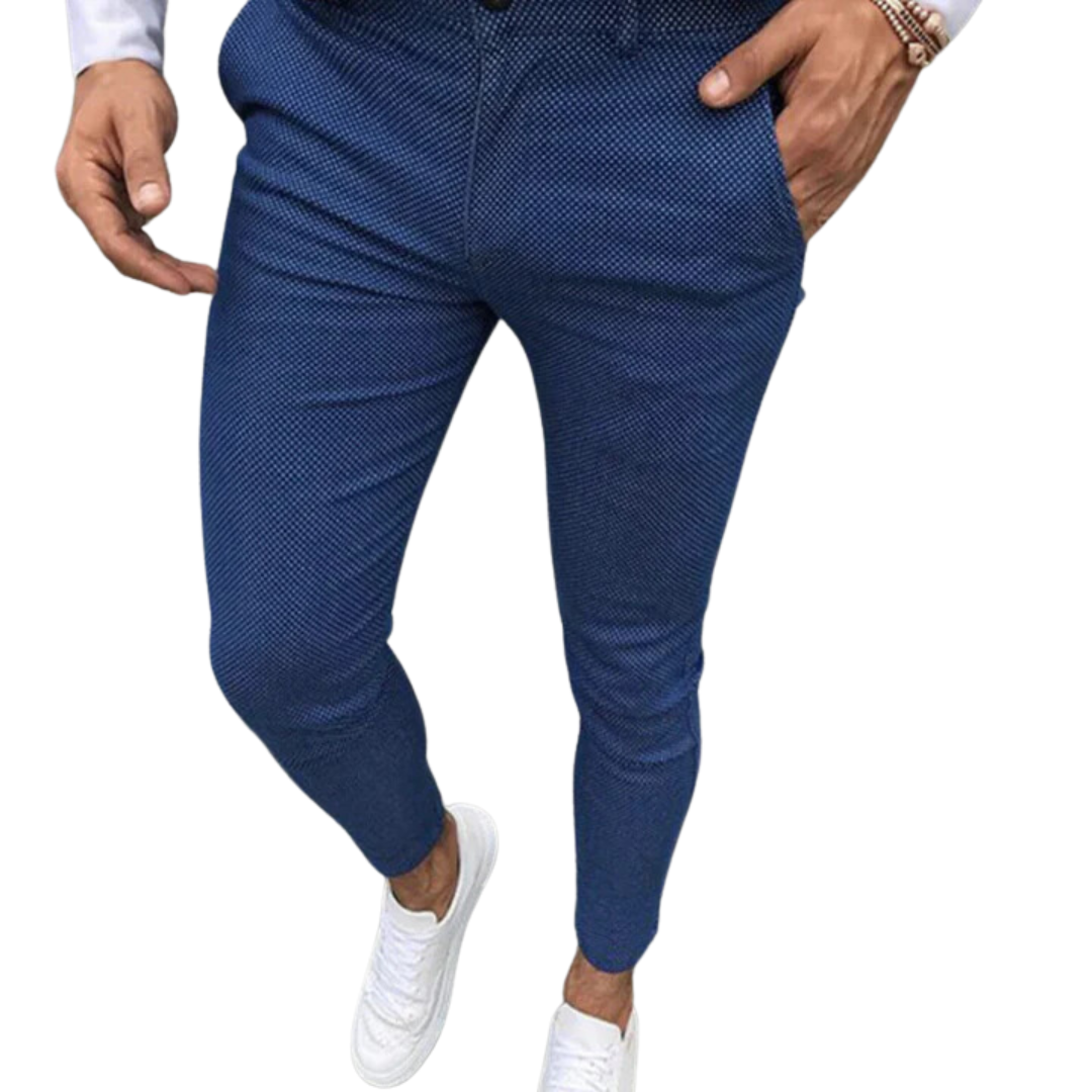 Auguste | Pantalons Ajustés Pour Hommes | Bleu