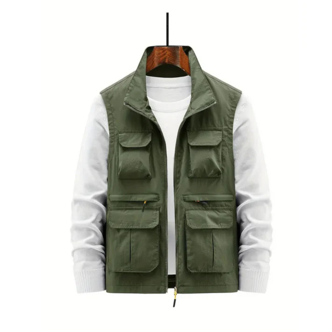 Bolloy | Gilet Zippé Pour Homme | Multi Poches