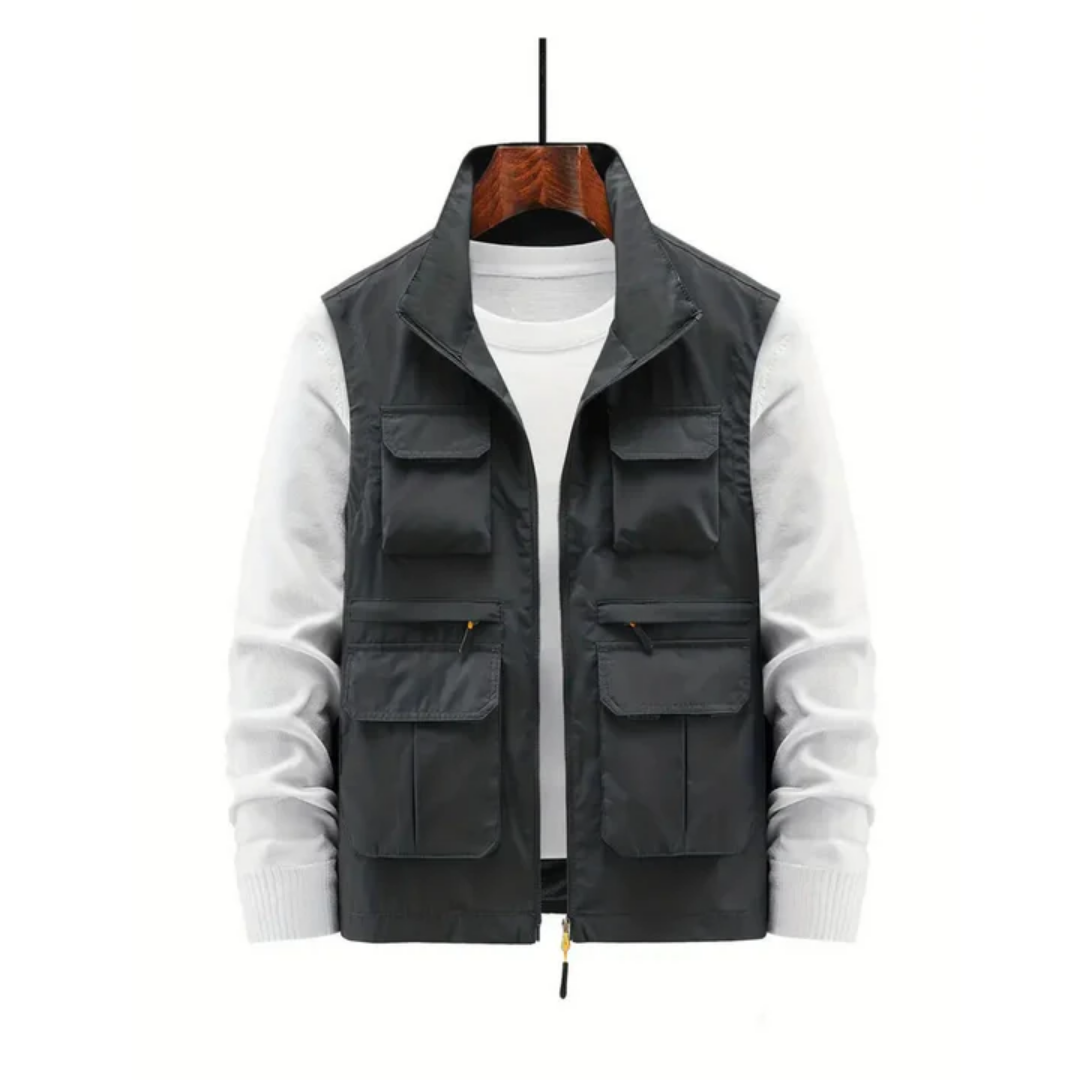 Bolloy | Gilet Zippé Pour Homme | Multi Poches