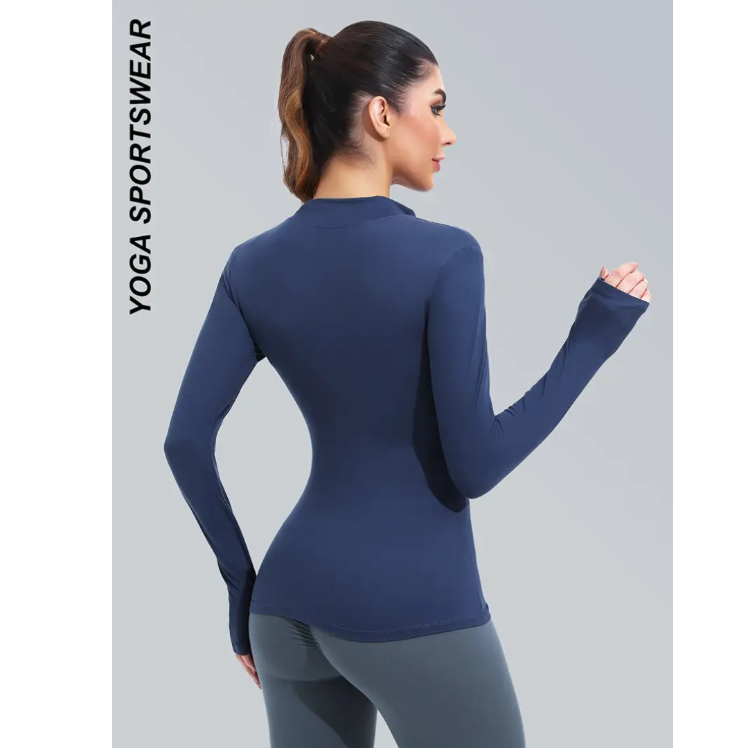 Haut De Yoga Coupe Étroite Pour Femme | Manches Longues