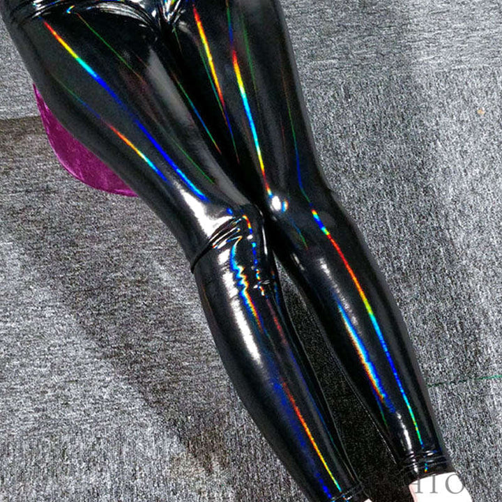 Mira - Legging simili cuir brillant