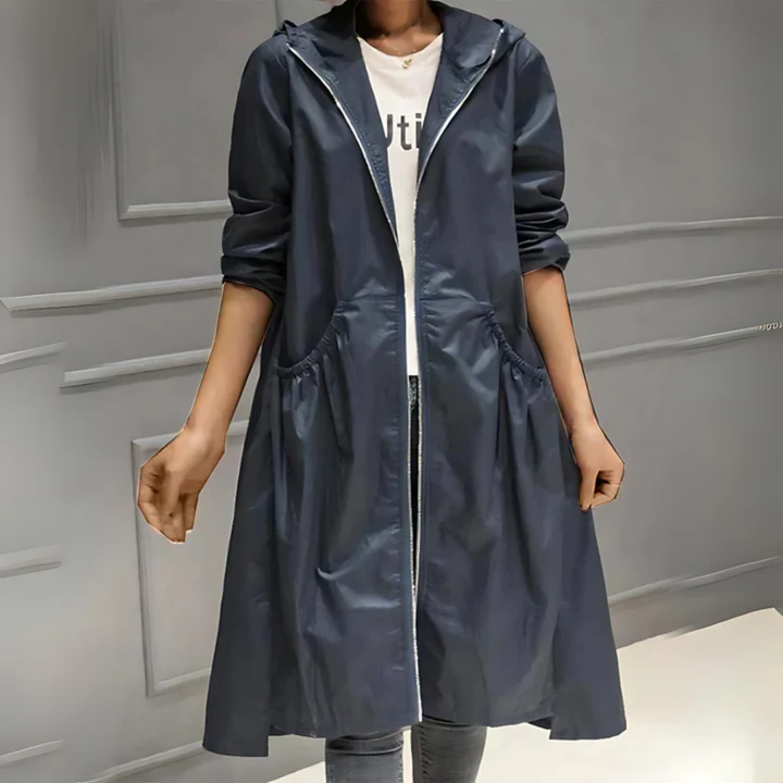 Trisha | Manteau Long Imperméable Pour Femmes | Avec Capuche