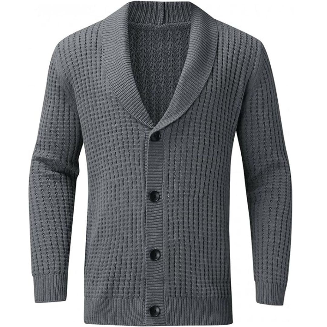 Harrison - Blazer en tricot structuré avec fermeture boutonnée