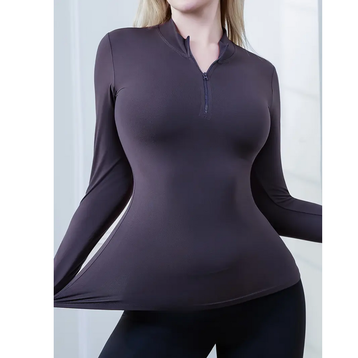 Haut De Yoga Coupe Étroite Pour Femme | Manches Longues