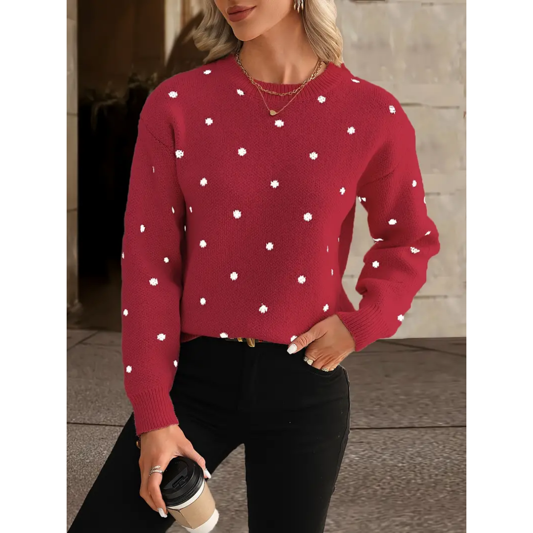 Alessana | Pull à Point De Polka Pour Femme | Chaud