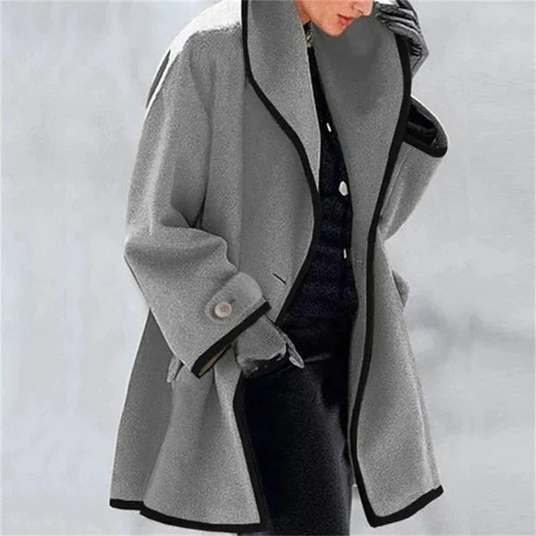 Natalie - Manteau douillet en laine d'automne