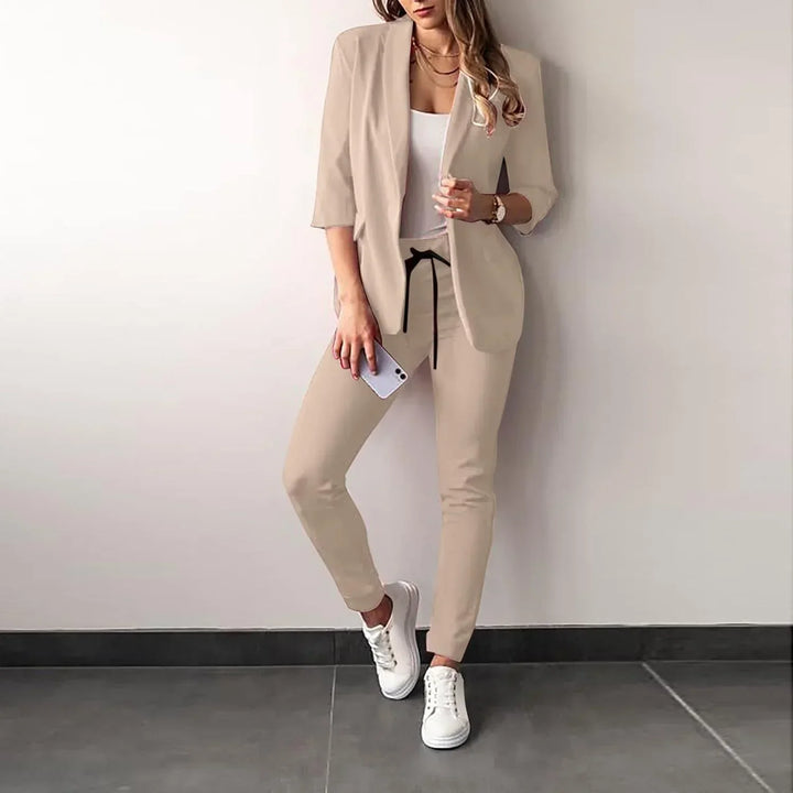 Hazel - Ensemble blazer élégant et pantalon slim fit