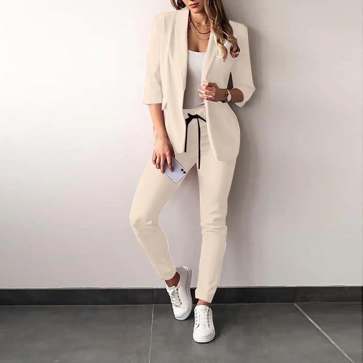 Hazel - Ensemble blazer élégant et pantalon slim fit