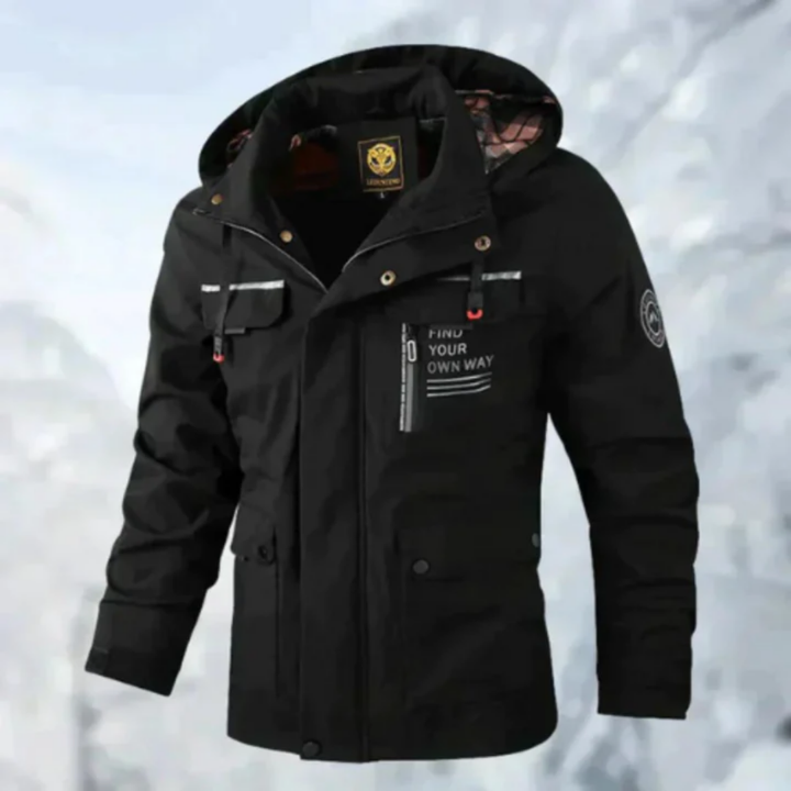 Houston | Veste à Capuche Cordon De Serrage Pour Hommes | Hiver