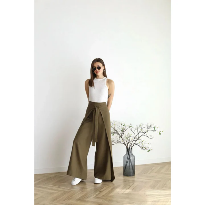 Briennan | Pantalon à Nouer Sur Le Devant Pour Femmes | Taille Haute