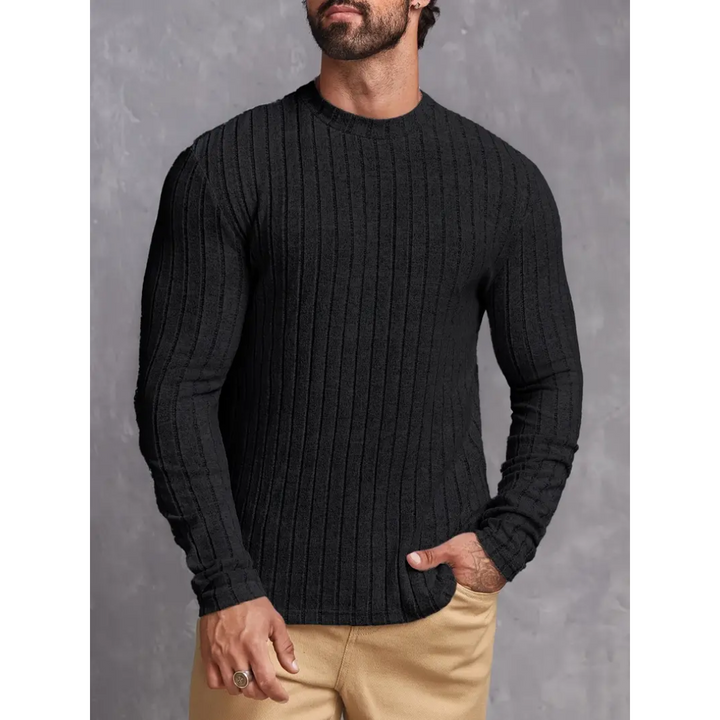 Demarcus | Pull Côtelé Coupe Etroite Pour Homme | Col Rond