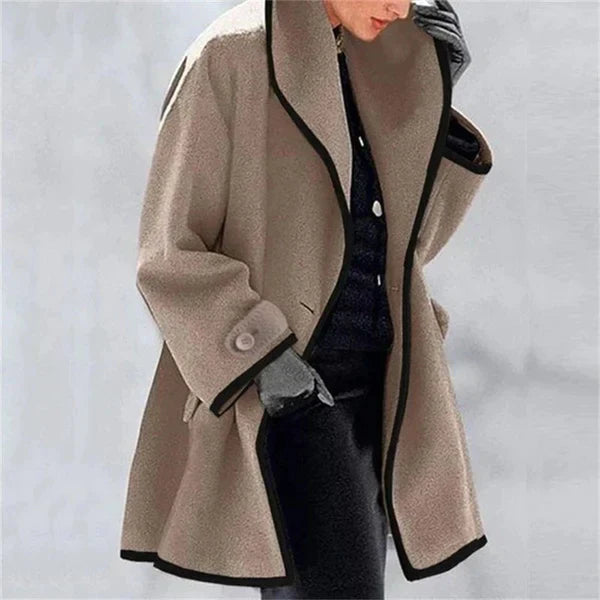 Natalie - Manteau douillet en laine d'automne