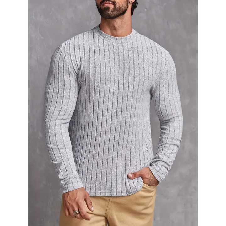 Demarcus | Pull Côtelé Coupe Etroite Pour Homme | Col Rond