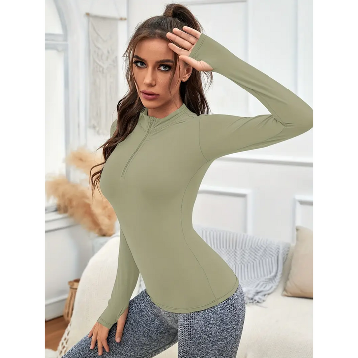 Haut De Yoga Coupe Étroite Pour Femme | Manches Longues