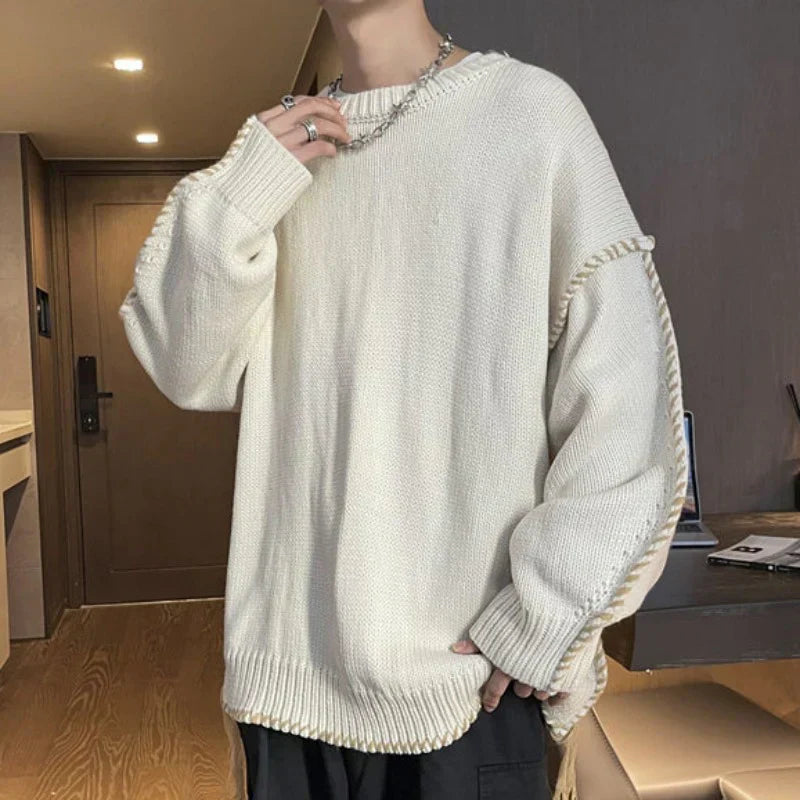 Emerson - Pull en maille oversize avec lien sur le côté