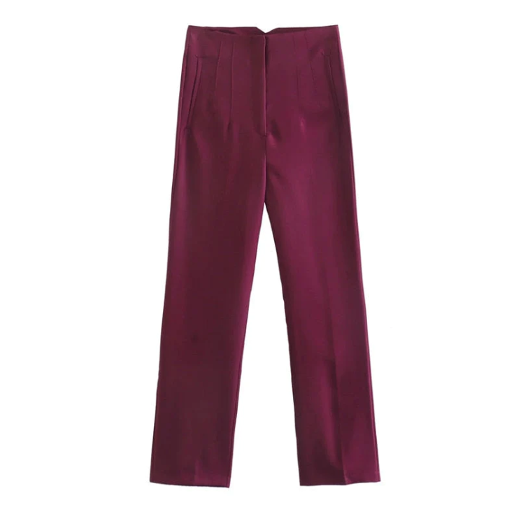 Lori - Pantalon coupe droite élégant avec poches