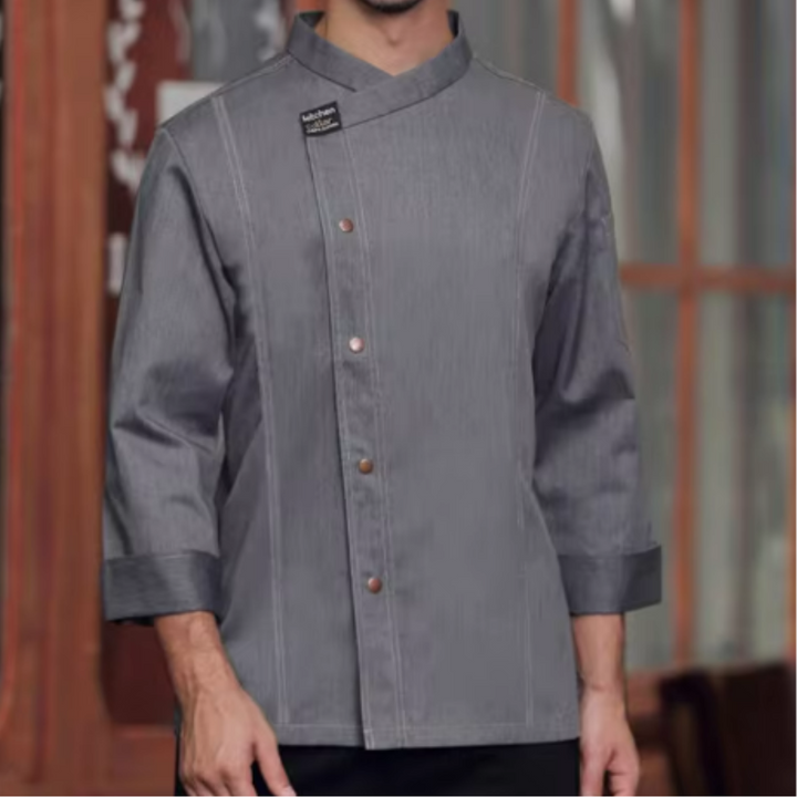 Dafire | Uniforme De Cuisine Asymétrique Pour Unisexe | Vêtements De Travail