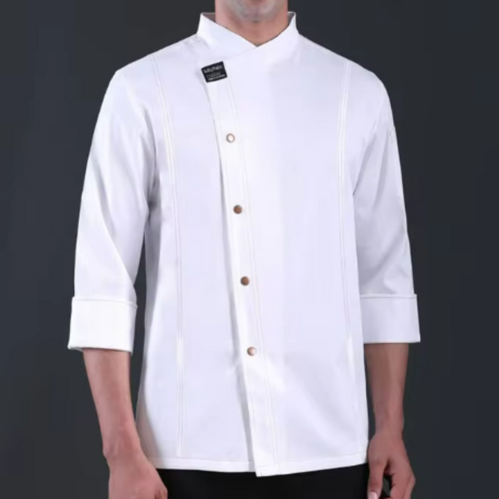 Dafire | Uniforme De Cuisine Asymétrique Pour Unisexe | Vêtements De Travail