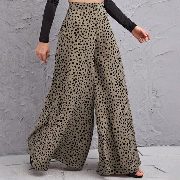 Mariana - Pantalon large tendance avec motif à pois