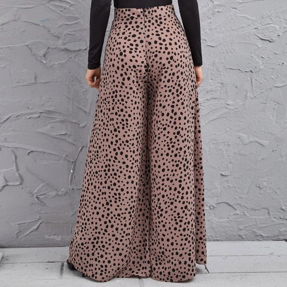 Mariana - Pantalon large tendance avec motif à pois