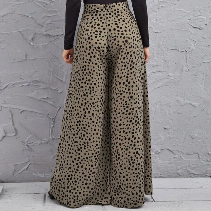 Mariana - Pantalon large tendance avec motif à pois