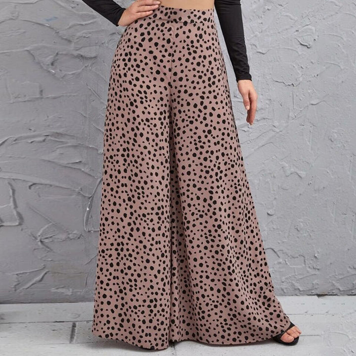 Mariana - Pantalon large tendance avec motif à pois